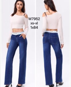 Vaquero cintura blanca 952