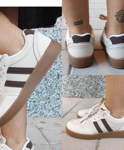 Deportivos casual mujer beige